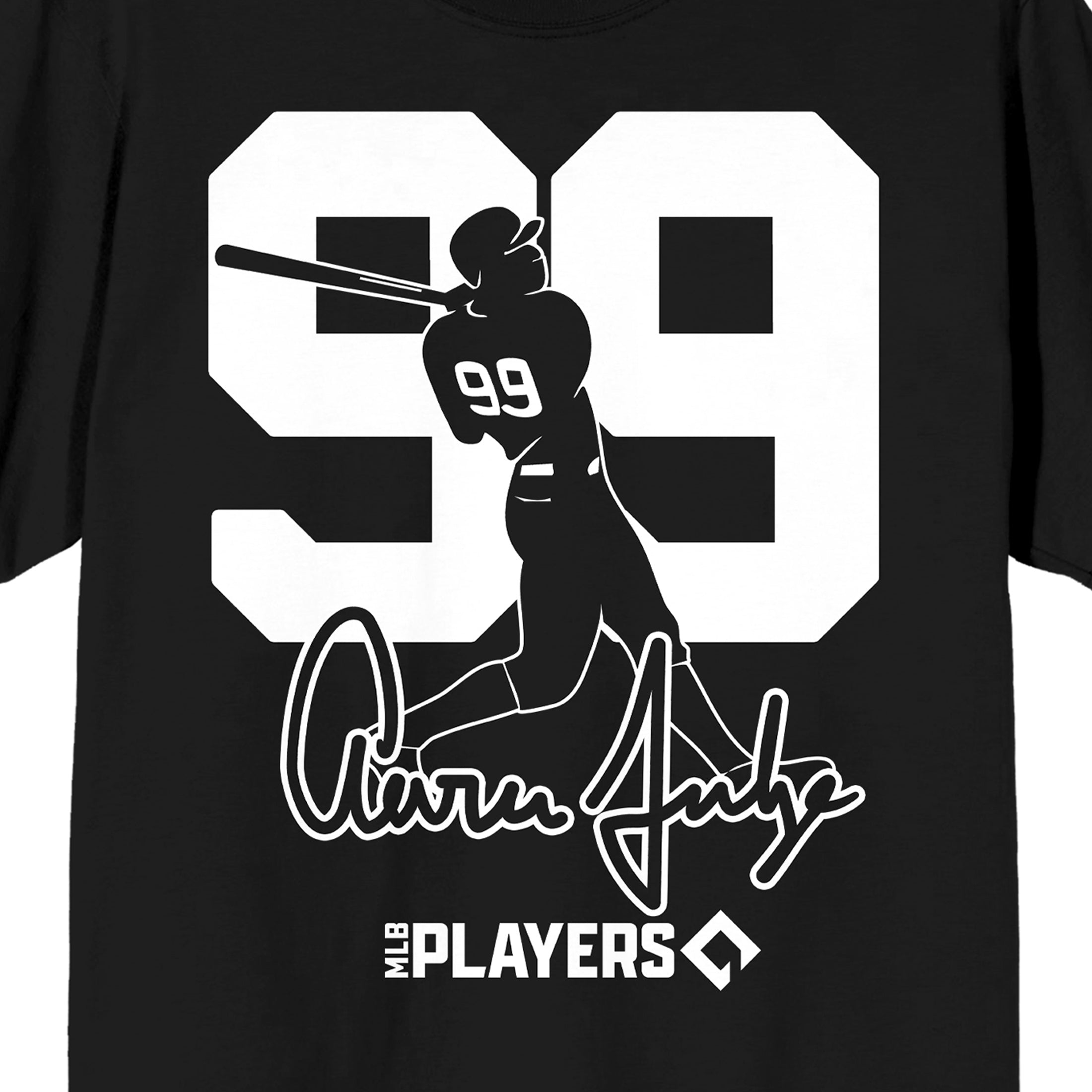 Aaron Judge Players #99 Men's Black Crew Neck Short Sleeve T-Shirt