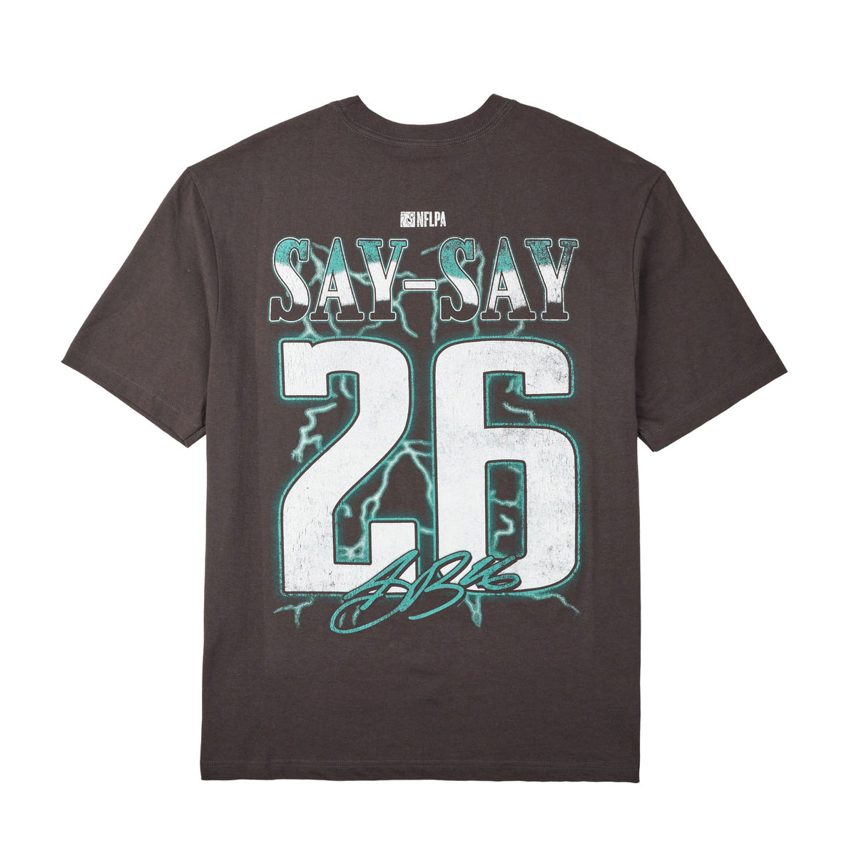 NFLPA Saquon Barkley Oversized Helmet Art Tee for Men