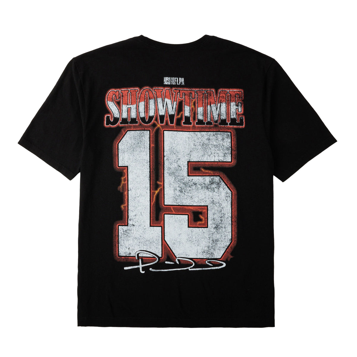 NFLPA Patrick Mahomes Helmet Art Short Sleeve Tee For Men