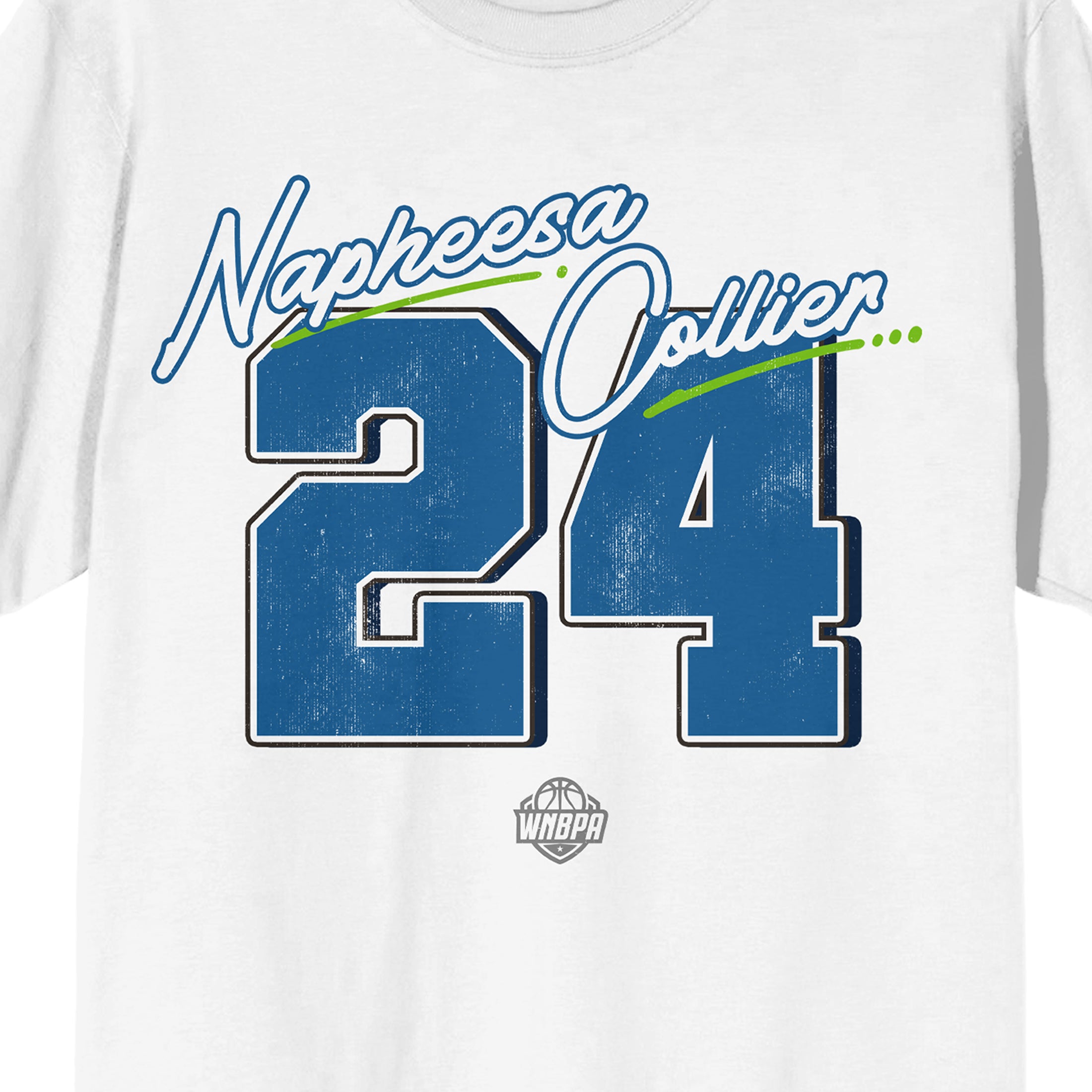WNBPA Napheesa Collier #24 Men's White Short Sleeve Tee