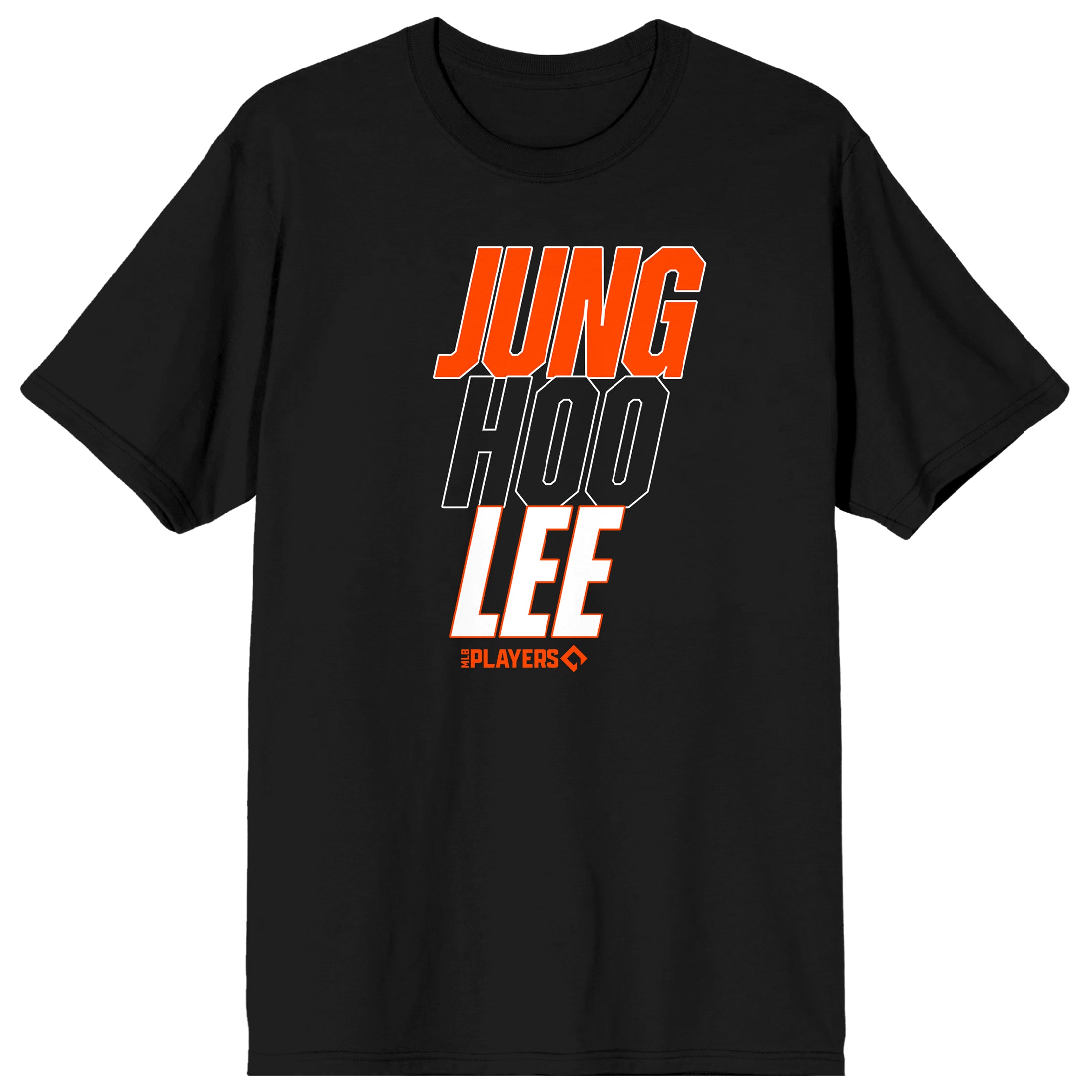 MLBPA Jung Hoo Lee Adult Black Crew Neck Short Sleeve T-shirt