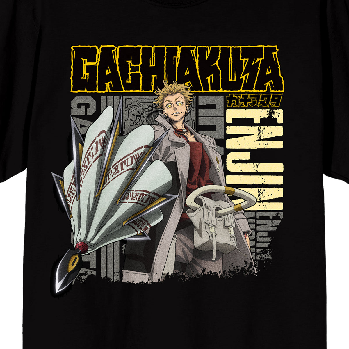 Gachiakuta Enjin Character Graphic Short Sleeve Tee For Adult Anime Fans