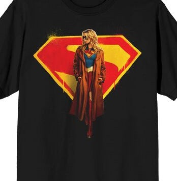 Supergirl Movie 2026 Icon S Symbol Men's Black Crew Neck Short Sleeve T-shirt