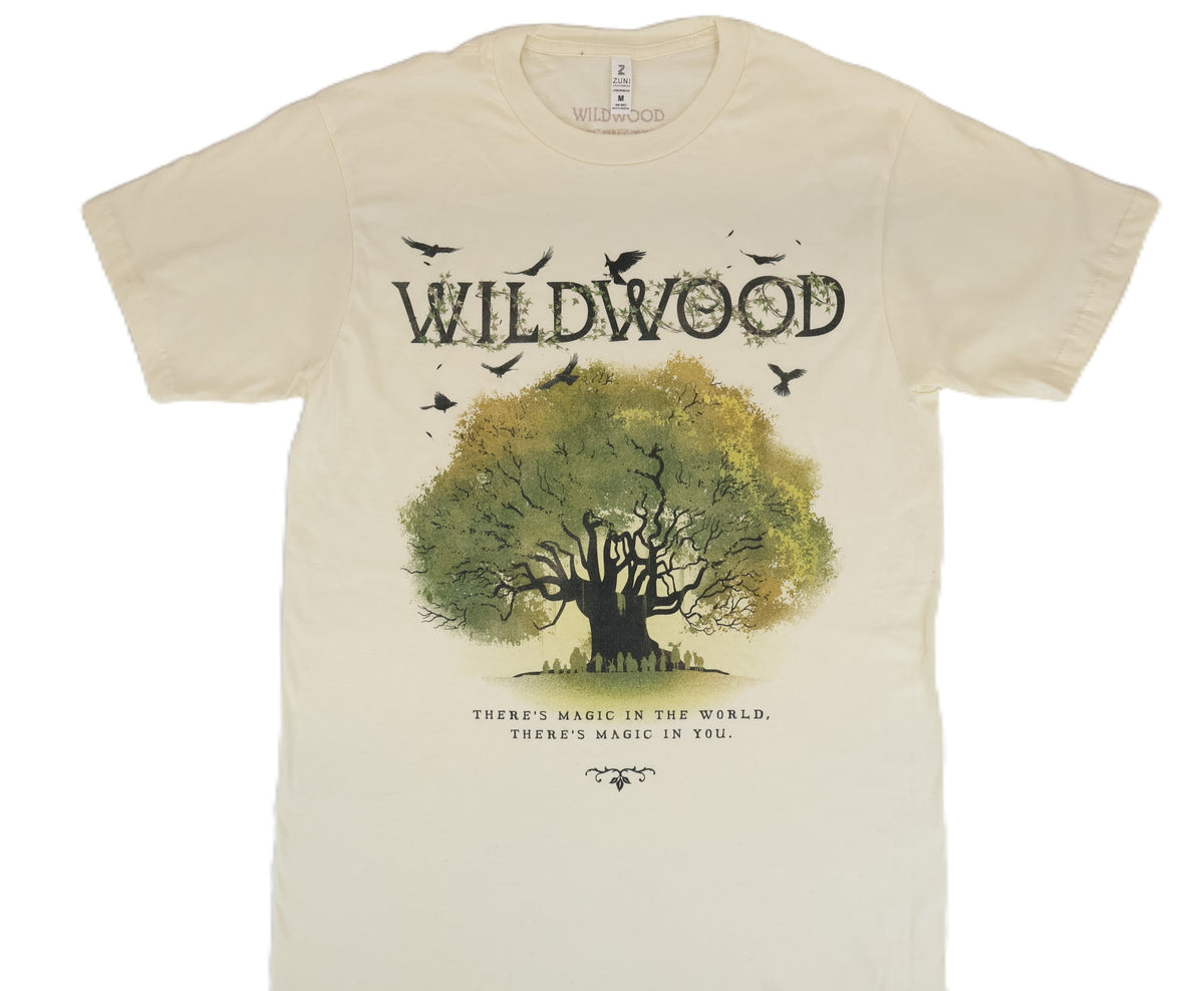 Wildwood Title Text With Council Tree and Crows Tee