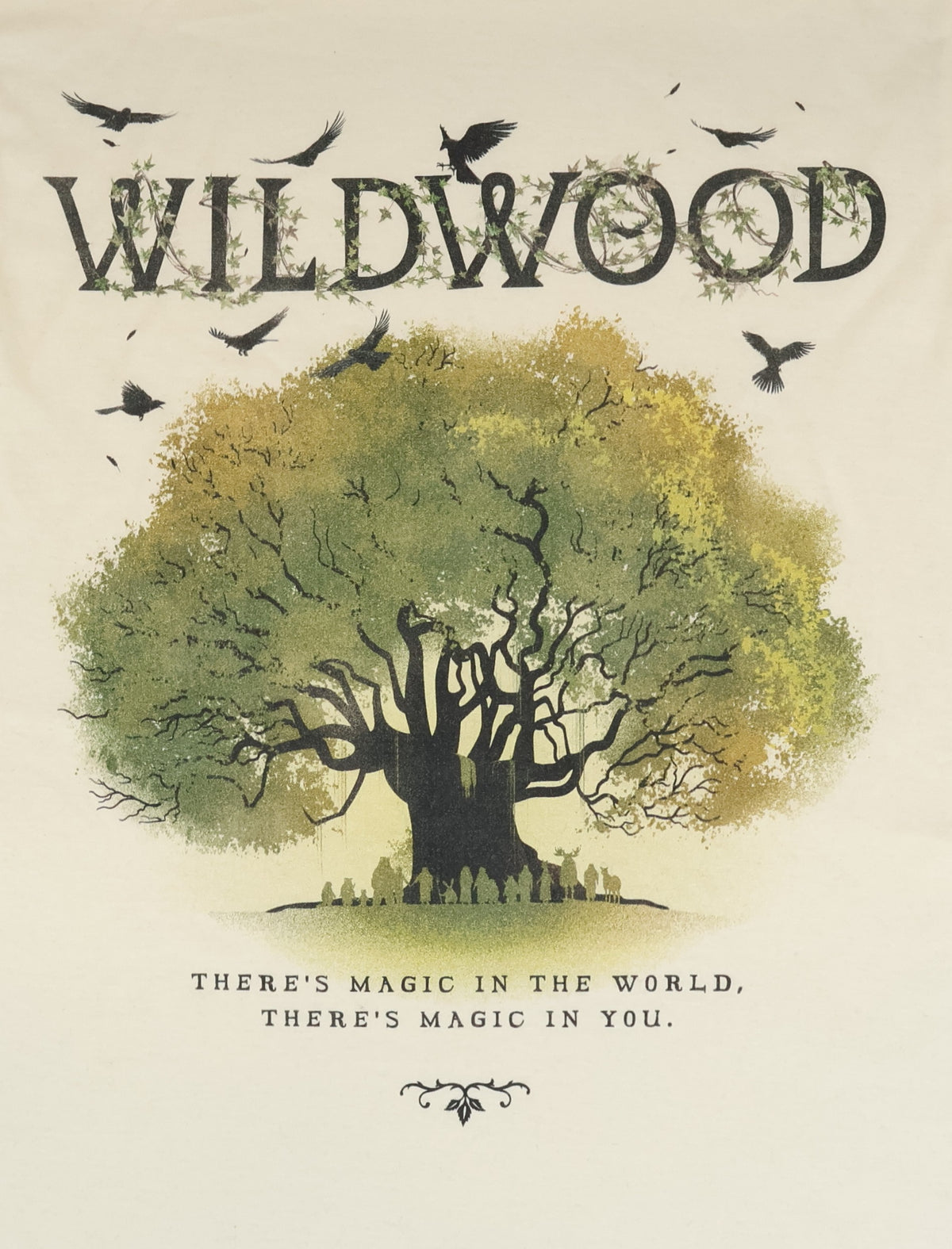 Wildwood Title Text with Council Tree Tee for Men