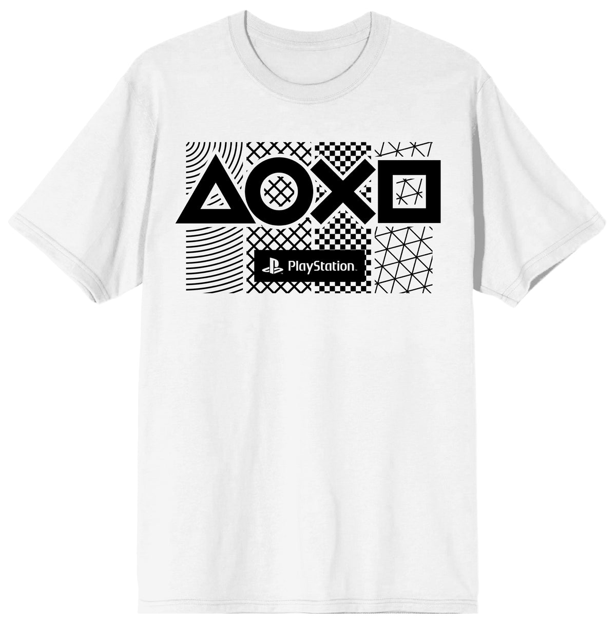 PlayStation Button Icons Graphic Tee for Men Fandom