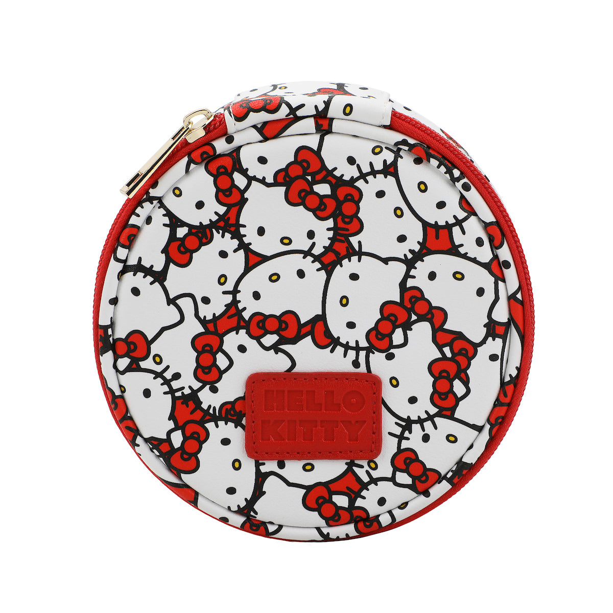 Hello Kitty Character Face All-Over Print 5" Tech Cable Organizer Travel Case