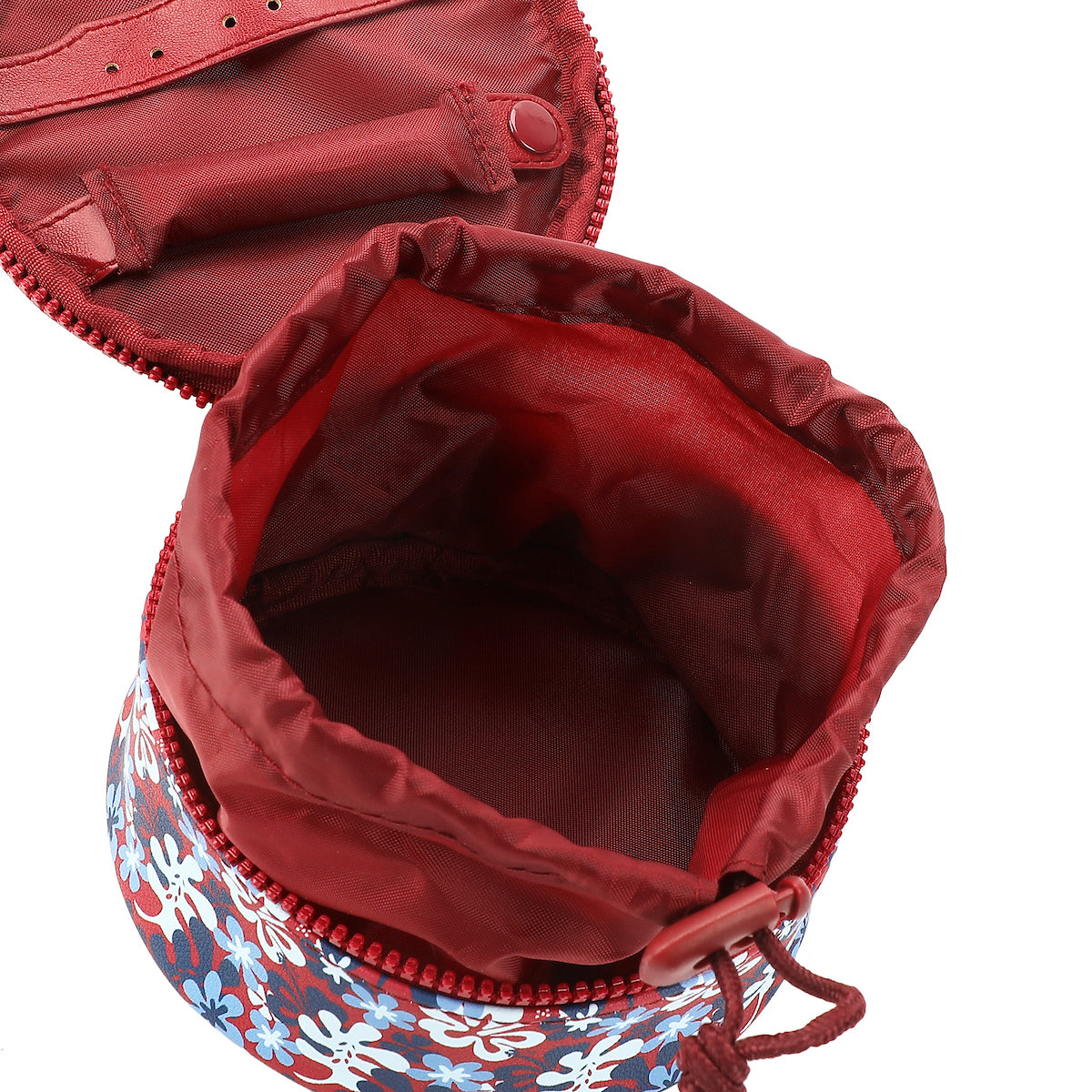 Disney Stitch Hibiscus Print Round Blue 5" Travel Box Organizer