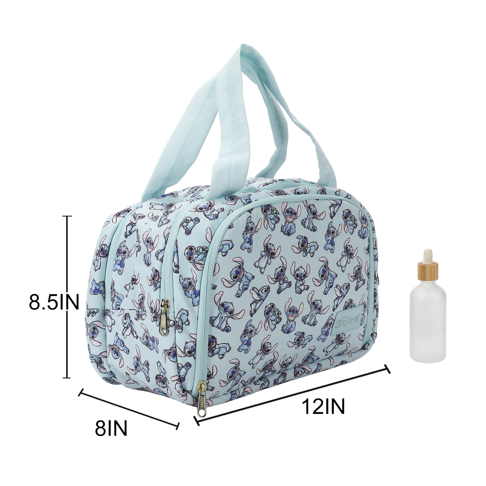 Lilo & Stitch Large Cosmetic Bag for Travel and Everyday Use