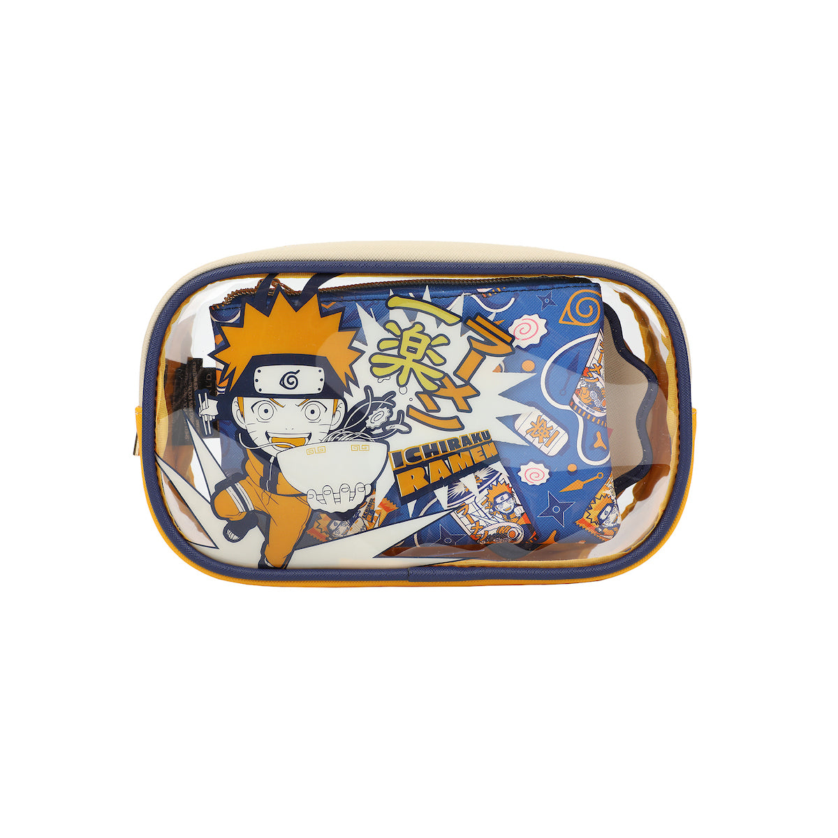 Naruto Ichiraku Ramen Travel Cosmetic Bags - Set of 3
