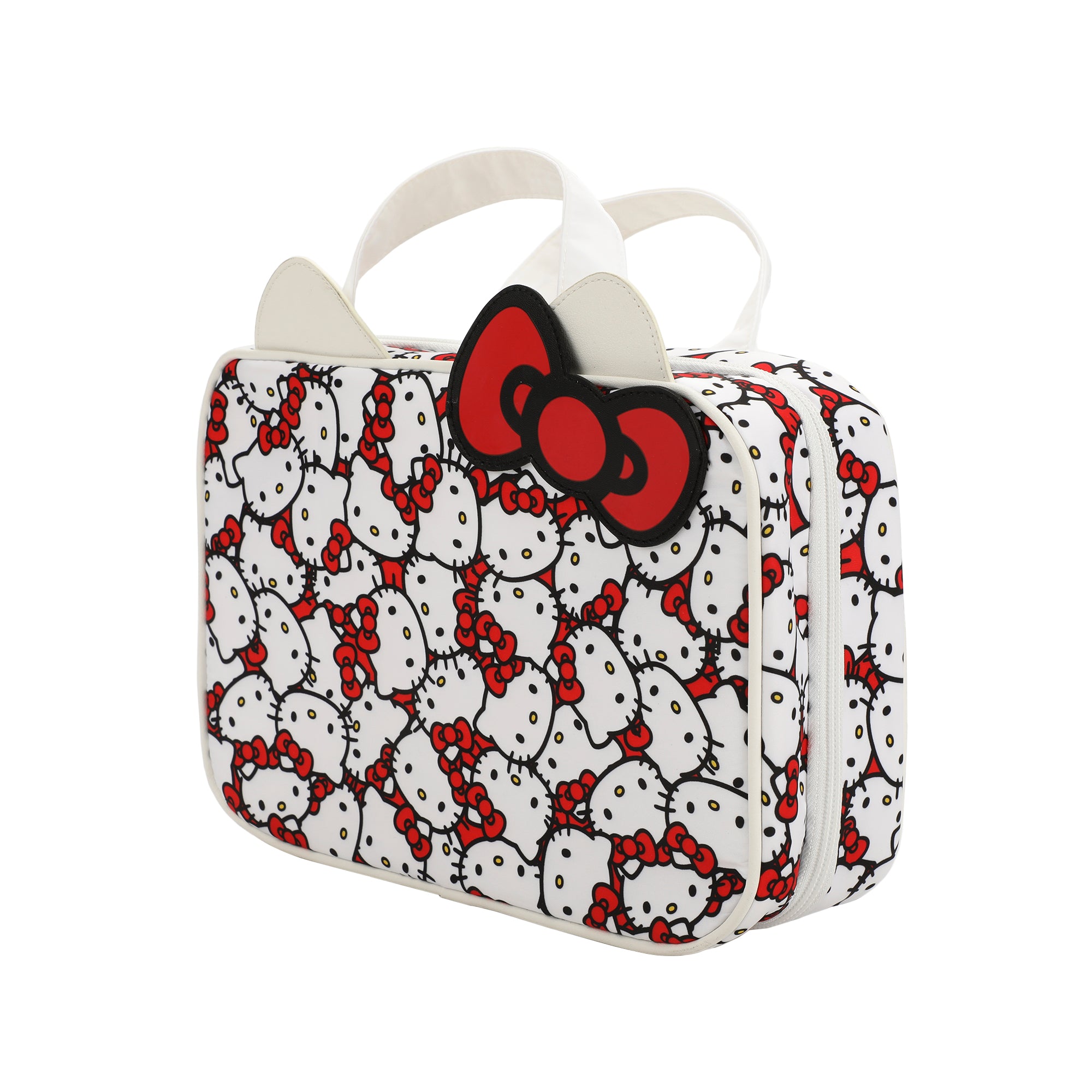 Hello Kitty Foldable Hanging Toiletry Travel Bag Cosmetic Case With 3D Bow