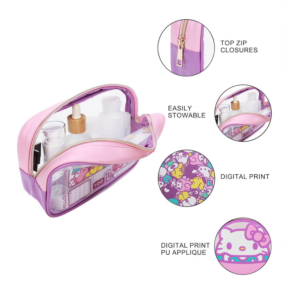 Hello Kitty & Friends Claw Machine 3-Piece Cosmetic Set