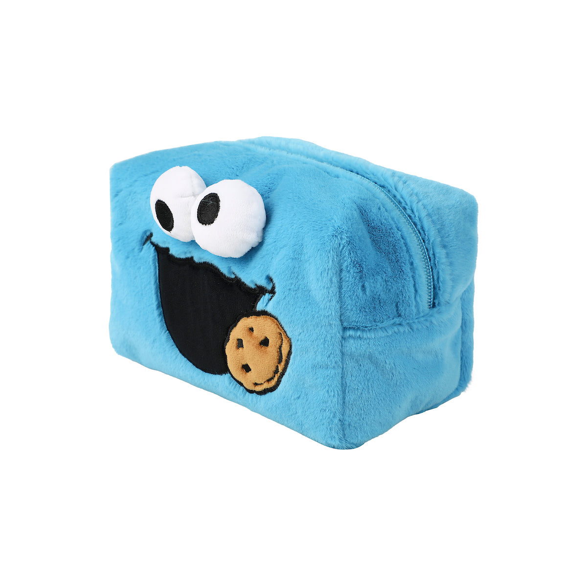 Sesame Street Cookie Monster Blue 8" Cosmetic Bag