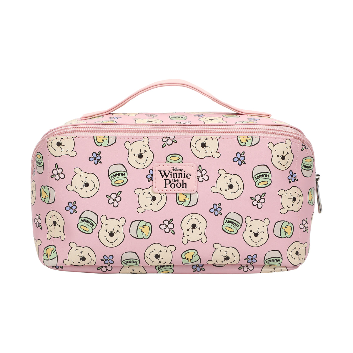 Winnie The Pooh Honey Floral Pink Cosmetic Bag for Women