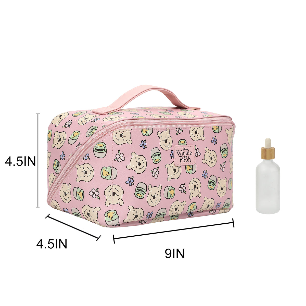 Winnie The Pooh Honey Floral Pink Cosmetic Bag for Women