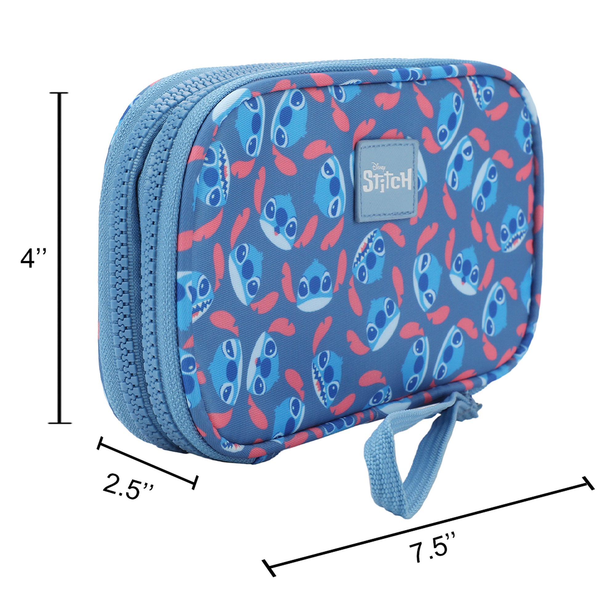 Lilo & Stitch 4" Black Tech Cable Organizer Travel Case