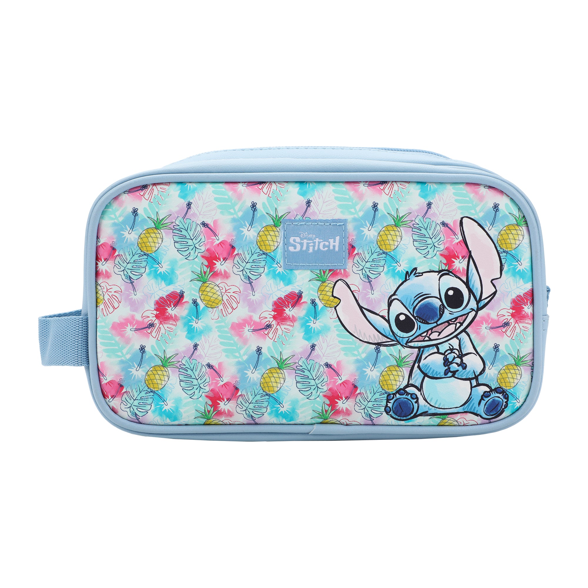 Disney Stitch 9" Dual Compartment Toiletry Makeup Bag