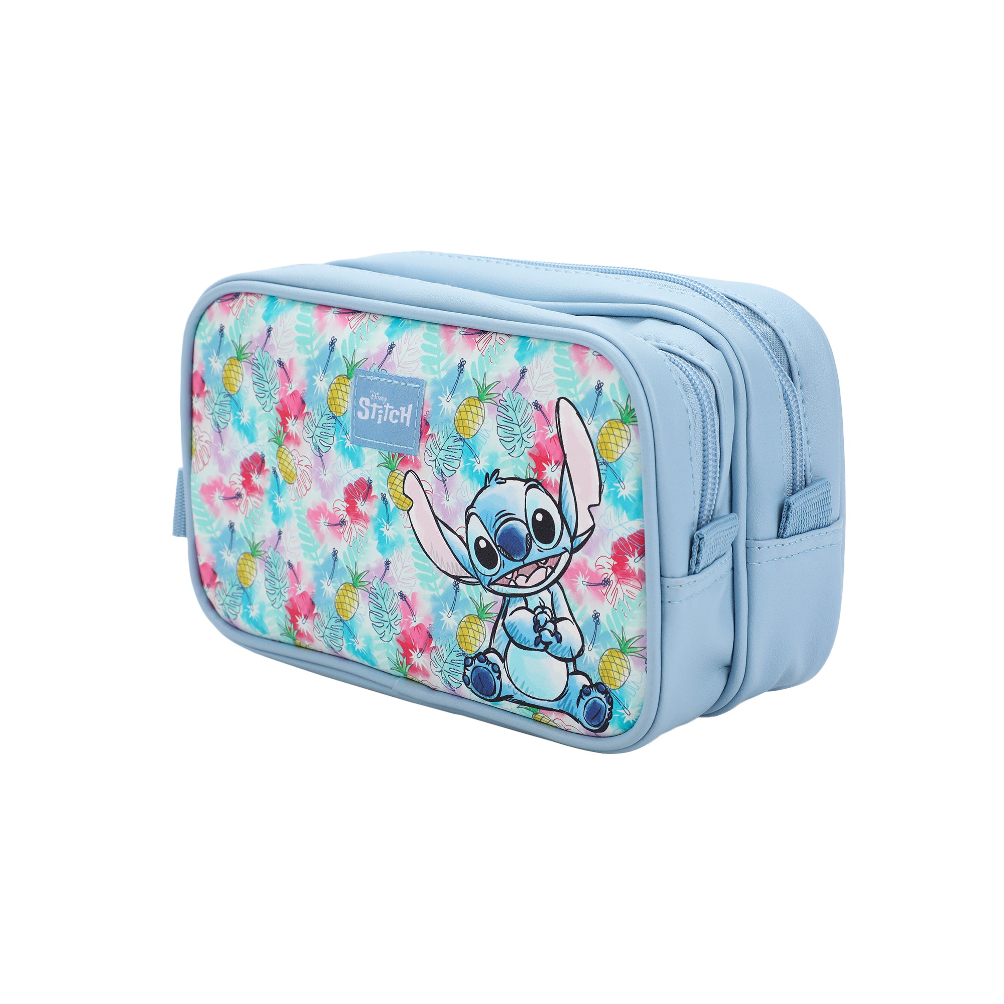 Disney Stitch 9" Dual Compartment Toiletry Makeup Bag
