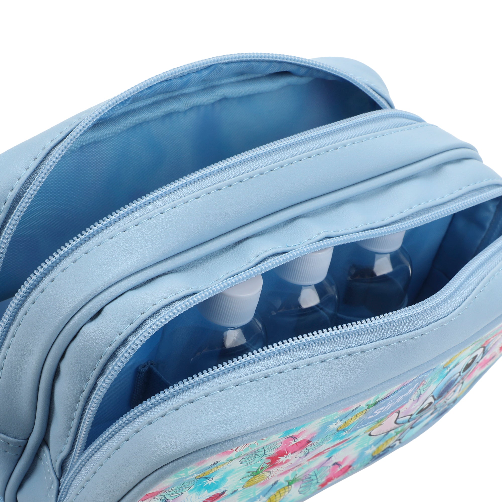 Disney Stitch 9" Dual Compartment Toiletry Makeup Bag