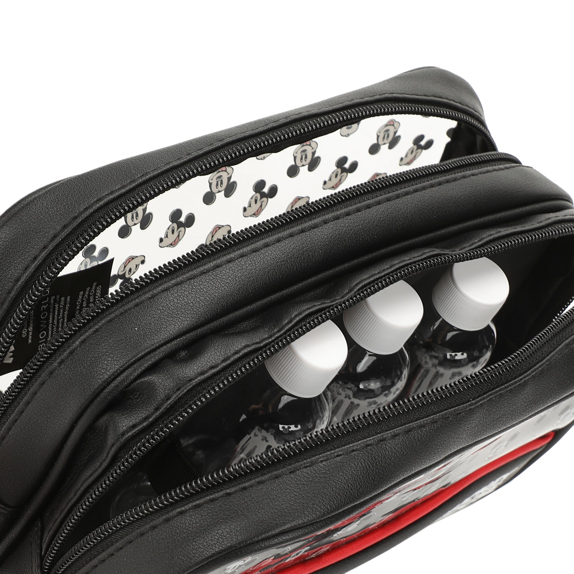 Disney Mickey Mouses 9" Dual Compartment Toiletry Bag
