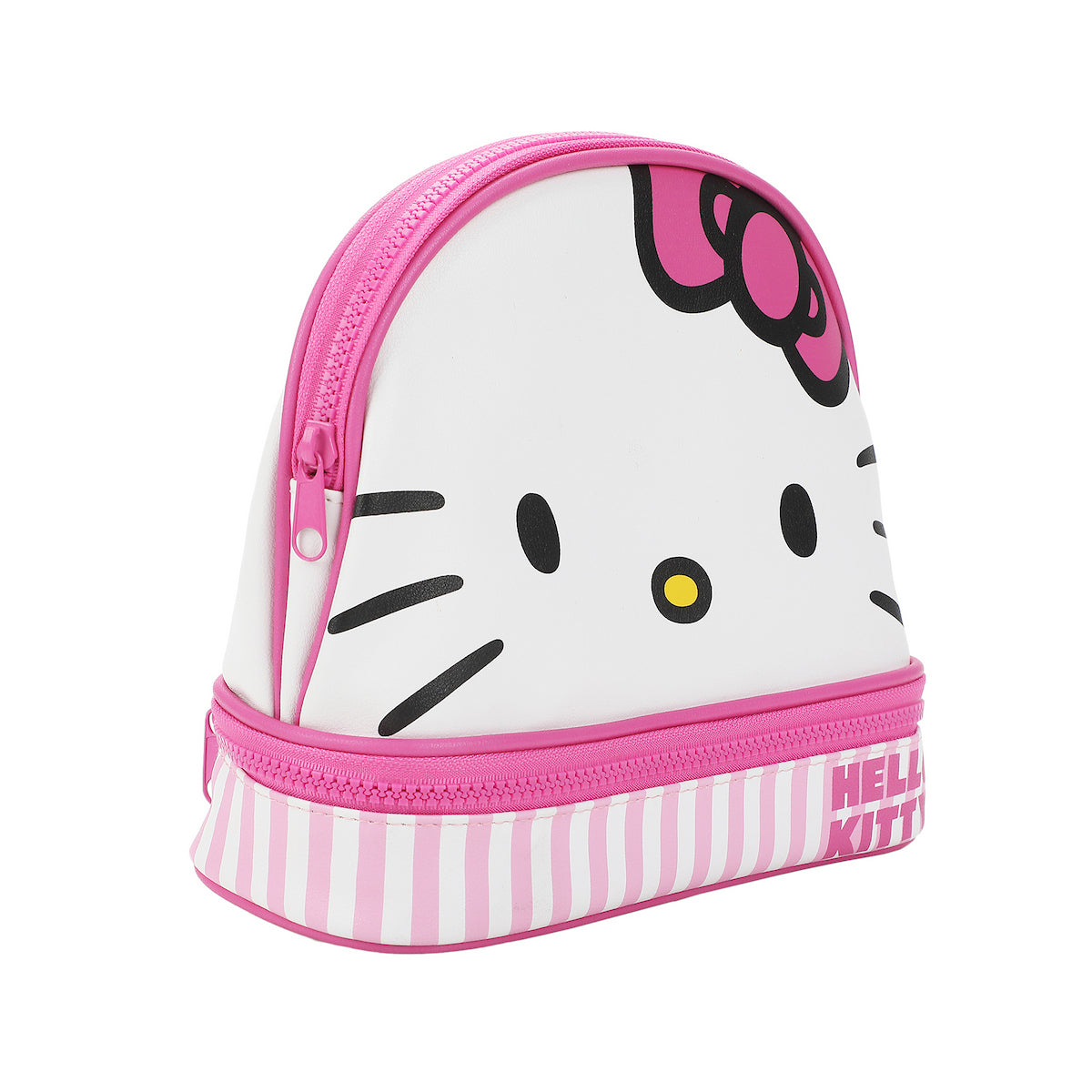 Hello Kitty Big Face Pink Zippered Dome Cosmetic Case