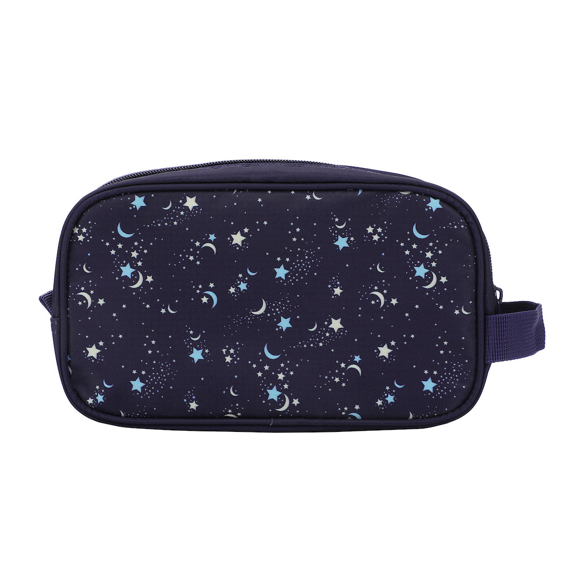 Night Sky Dual Compartment Navy Toiletry Cosmetic Kit
