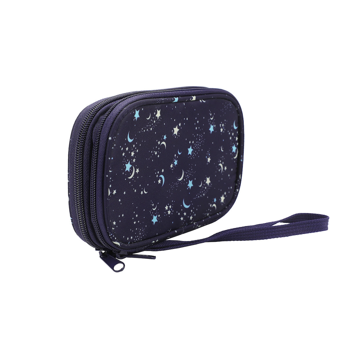 Night Sky Navy Zip-Around Tech Organizer