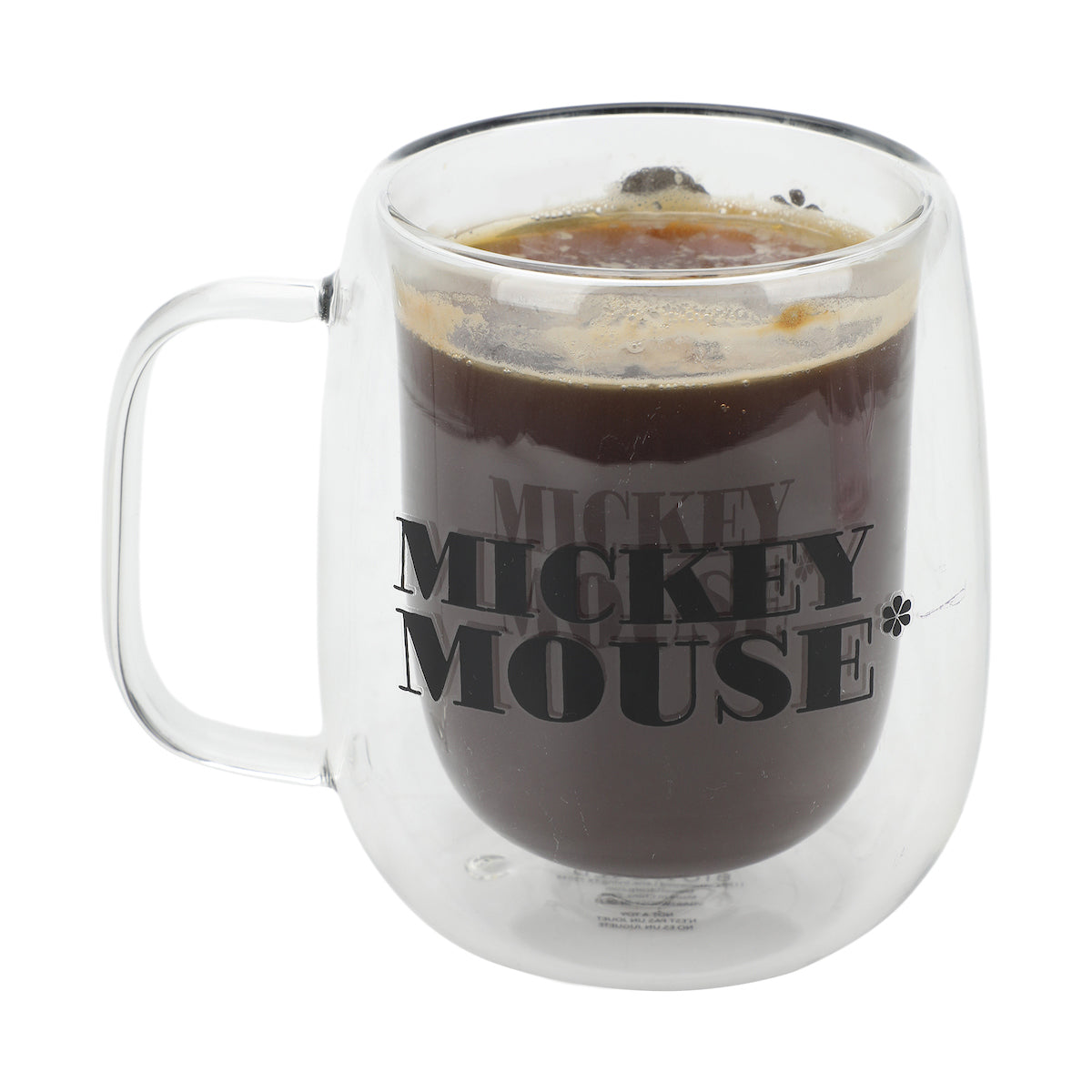 Disney Classic Mickey Mouse 11 Oz. Double-Sided Glass Mug
