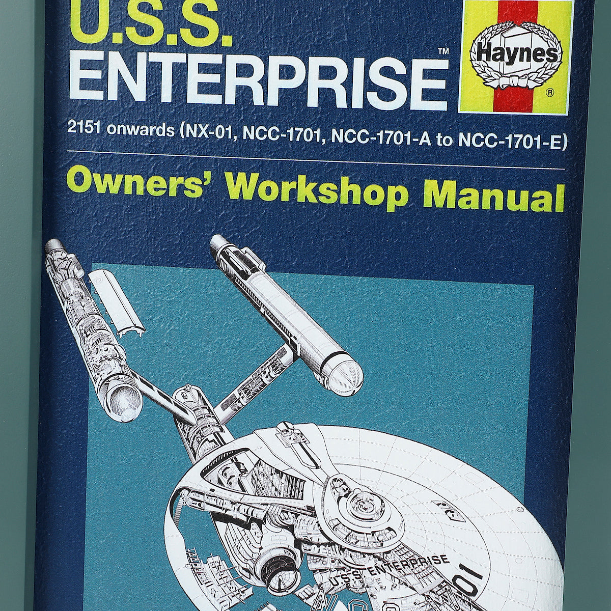 Star Trek U.S.S. Enterprise 11" x 18" Blue Wall Frame