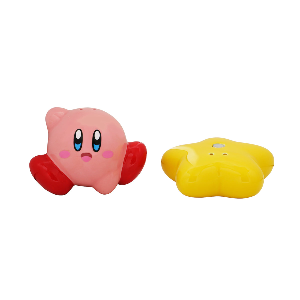 Kirby & Warp Star Sculpted Ceramic Salt & Pepper Shakers