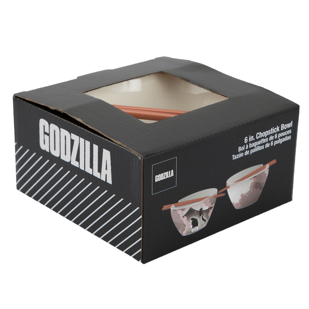 Godzilla 20 oz Ramen Bowl with Chopsticks