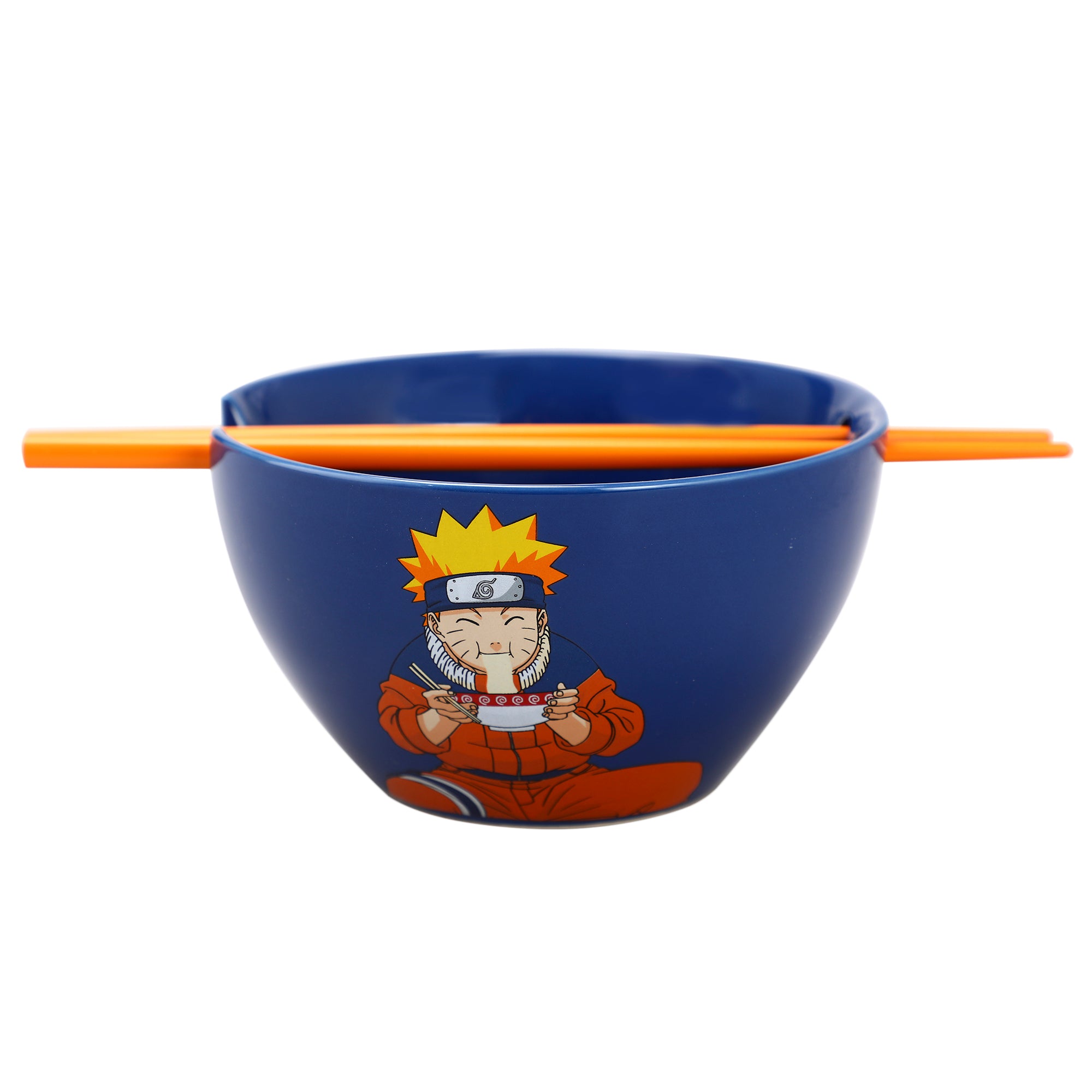 Naruto Uzumaki Eating Noodles 20 oz Ramen Bowl With Chopsticks