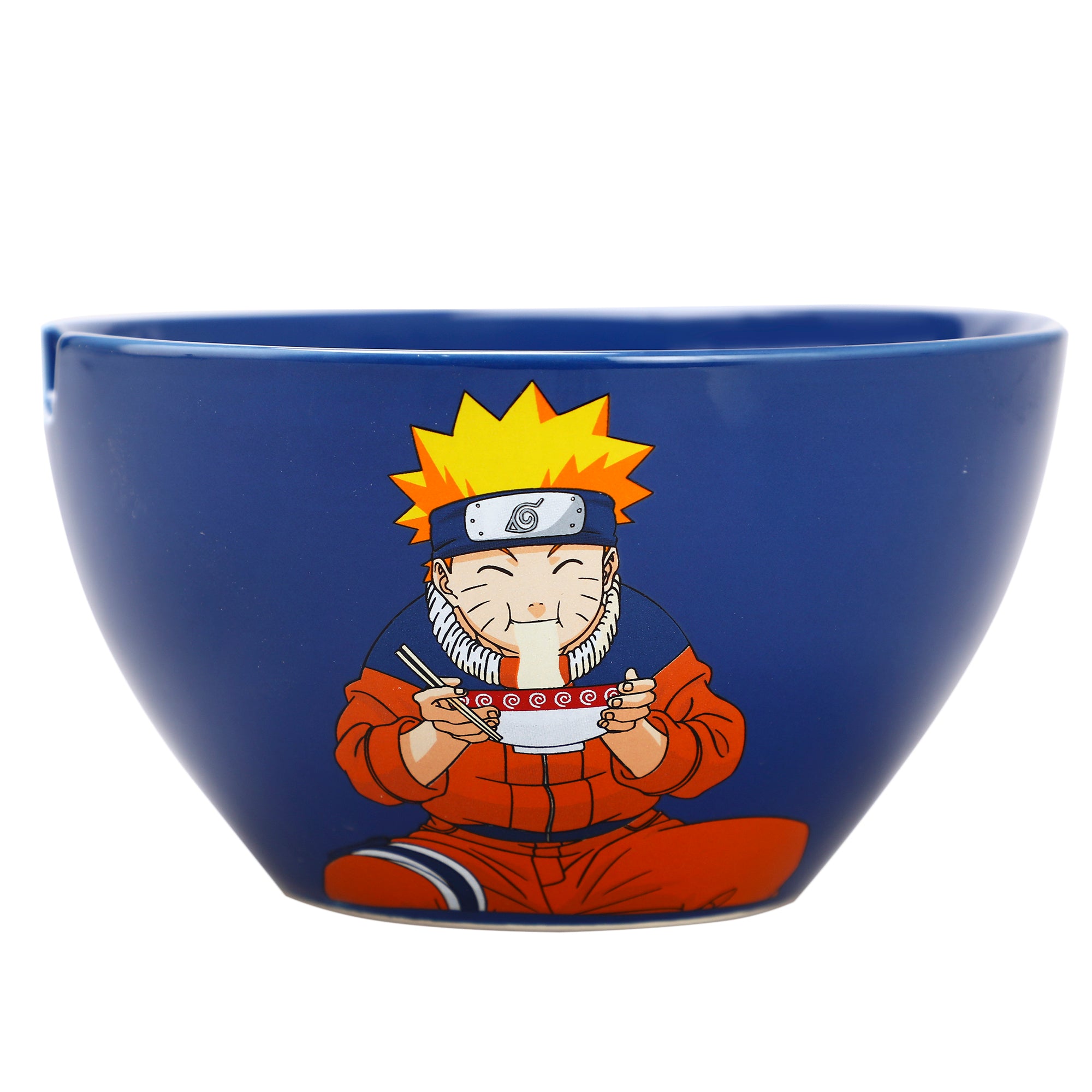 Naruto Uzumaki Eating Noodles 20 oz Ramen Bowl With Chopsticks