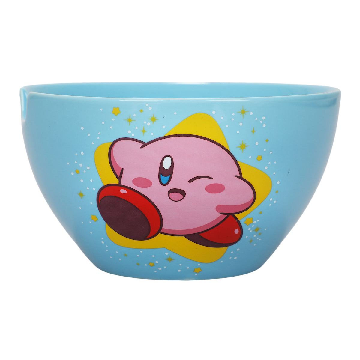 Kirby Blue Ramen Bowl with Logo and Chopsticks