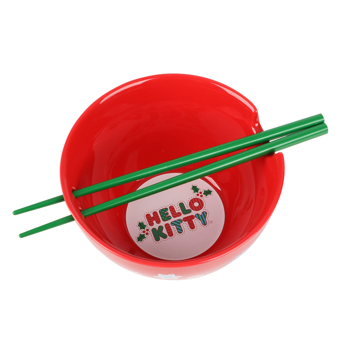 Hello Kitty Happy Holidays 20 Oz Red Ramen Bowl
