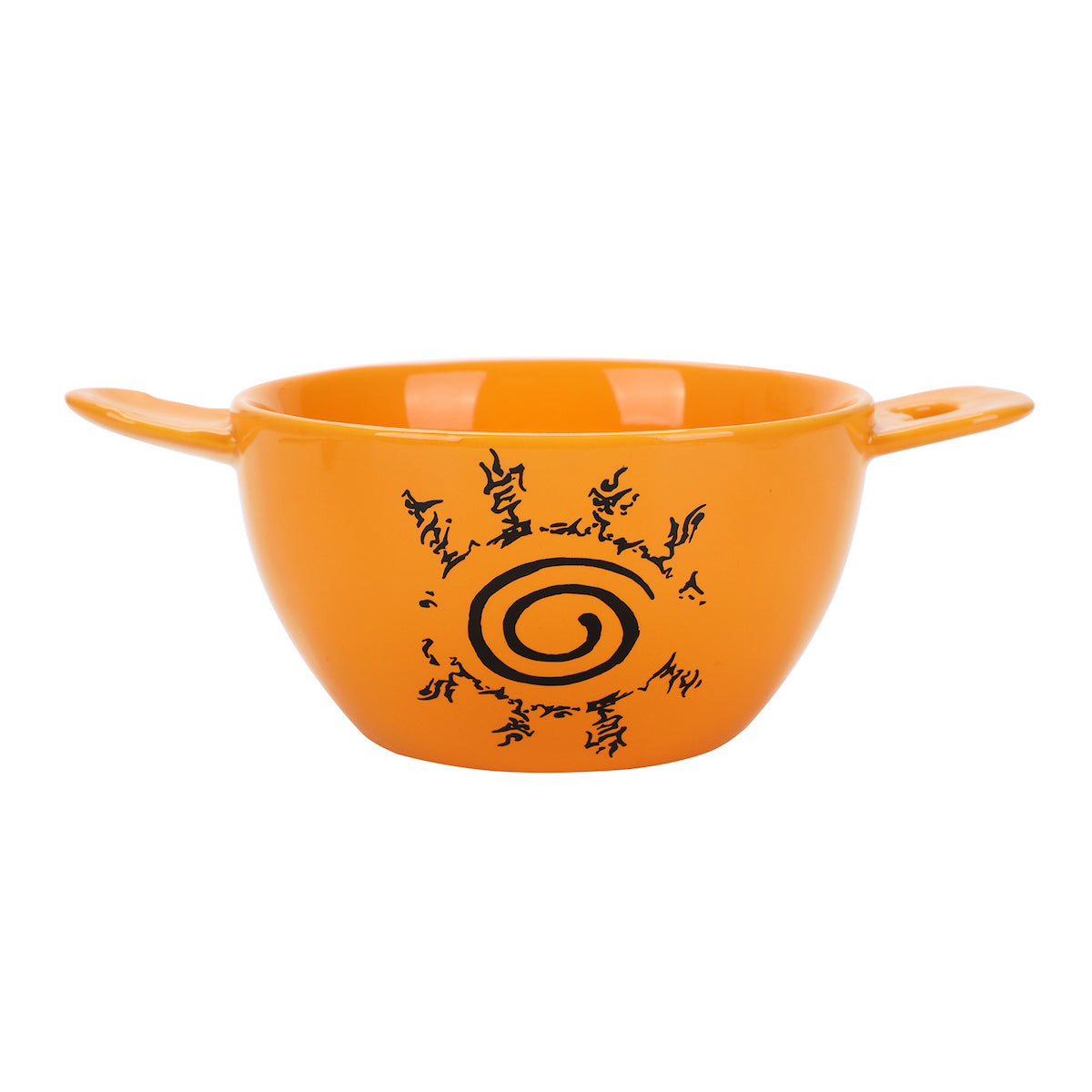 Naruto Sealing Symbol 20 Oz Orange Ramen Bowl With Spoon & Chopsticks