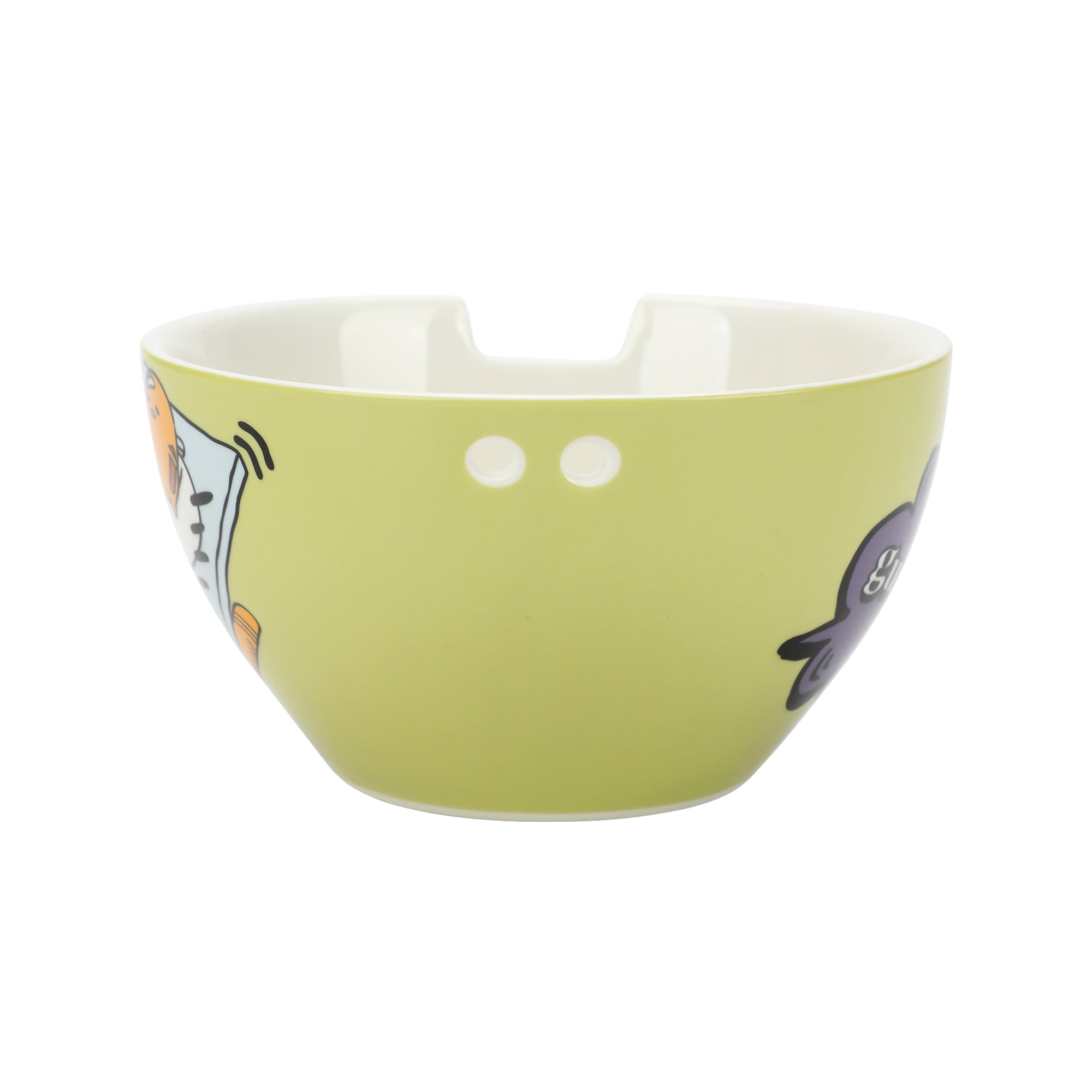 Gudetama I Don't Wanna Go 20 Oz Green Ramen Bowl With Chopsticks