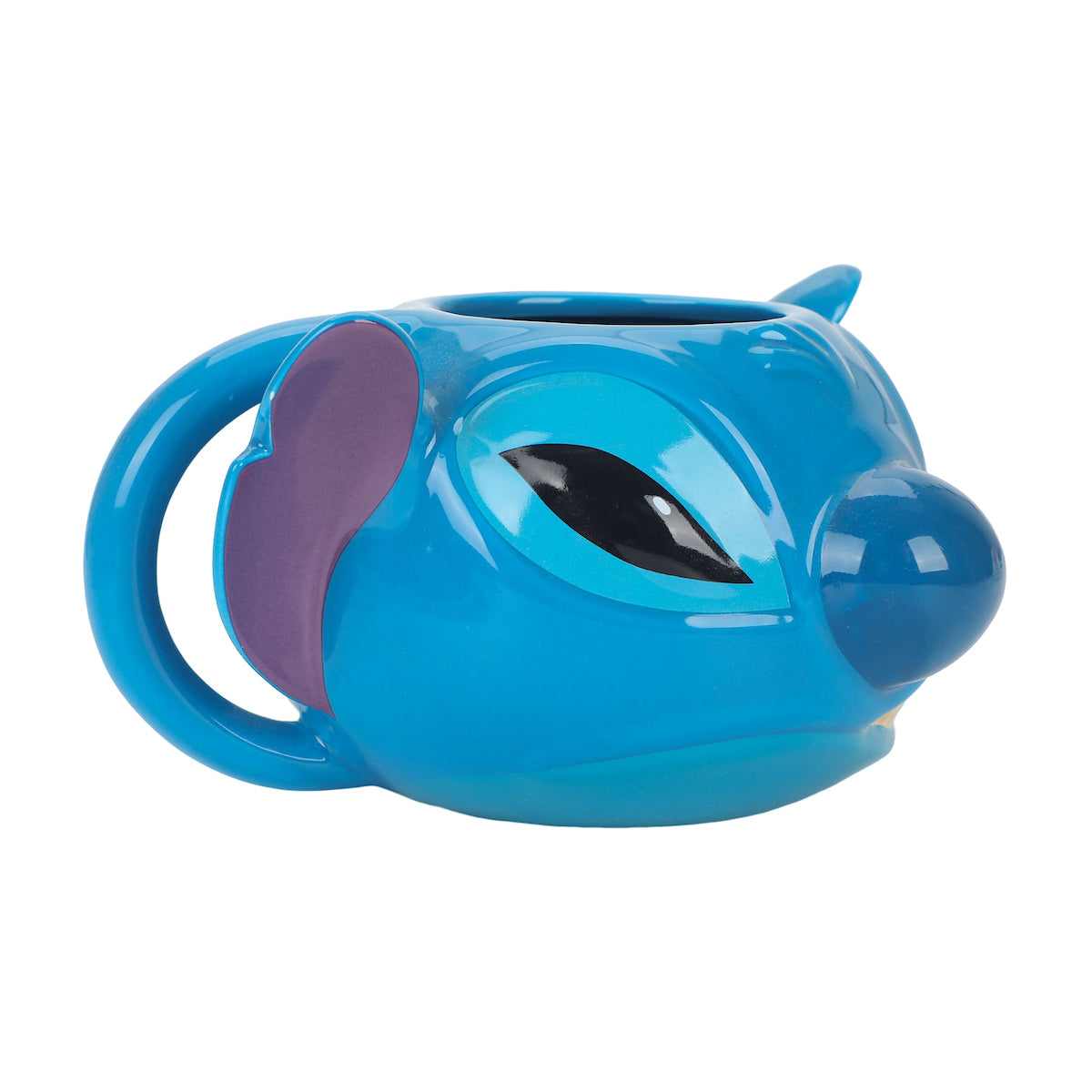 Stitch 16 Oz Blue Sculpted Ceramic Character Mug