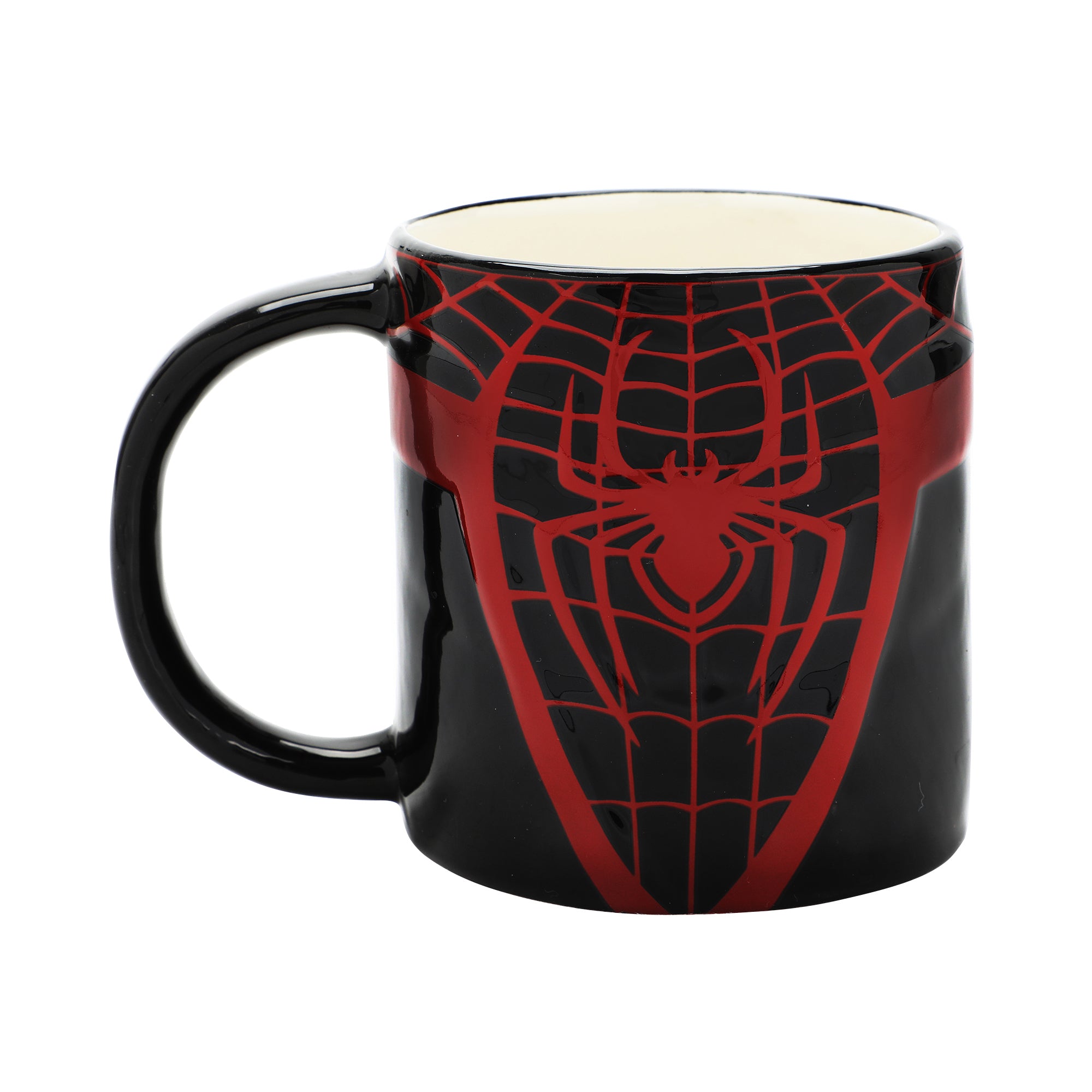 Marvel Spider-Man Spiders & Webs 16 Oz Black Ceramic Mug