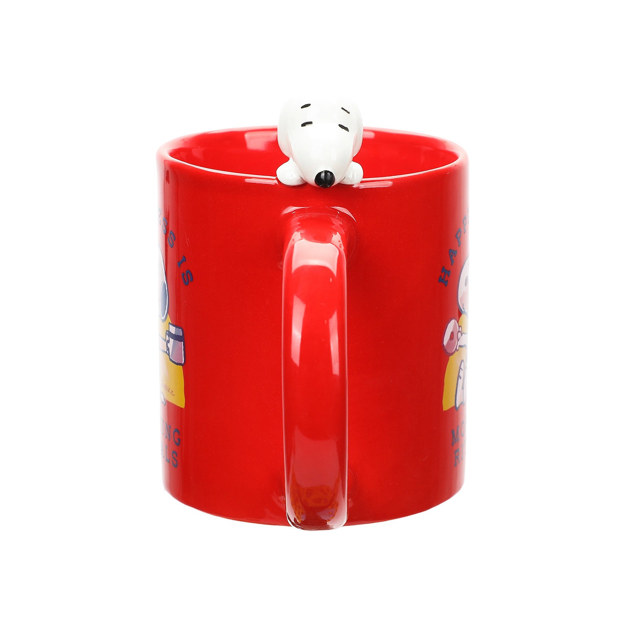 Peanuts Snoopy Peeking Sculpted Ceramic Coffee Mug 16 oz