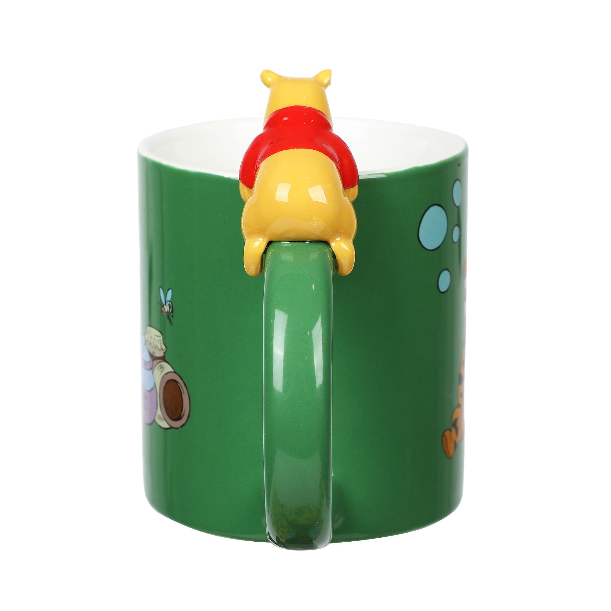 Winnie The Pooh Peeking Handle 16 oz Sculpted Ceramic Mug