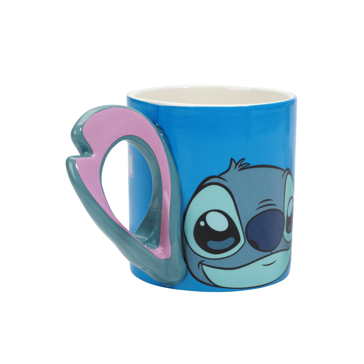Lilo & Stitch Stitch Sculpted Handle Ceramic Mug 16 oz
