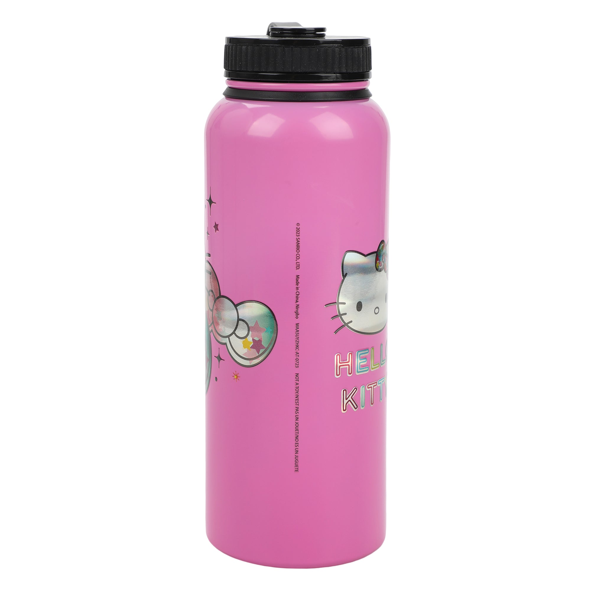 Hello Kitty CD Collection 40 Oz Pink Stainless Steel Water Bottle