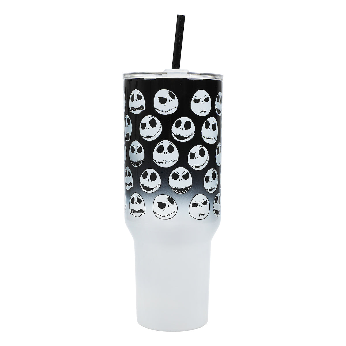 The Nightmare Before Christmas Jack Skellington Vacuum Insulated 40 Oz. Stainless Steel Tumbler with Leak-Proof Lid & Easy Carry Handle for Travel or Home