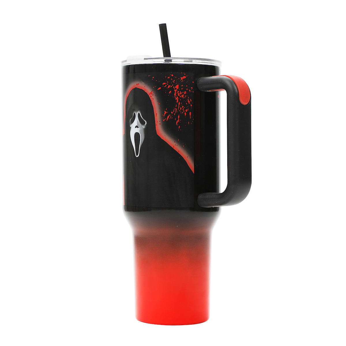 Ghost Face Black & Orange Ombre 40 Oz Stainless Steel Tumbler