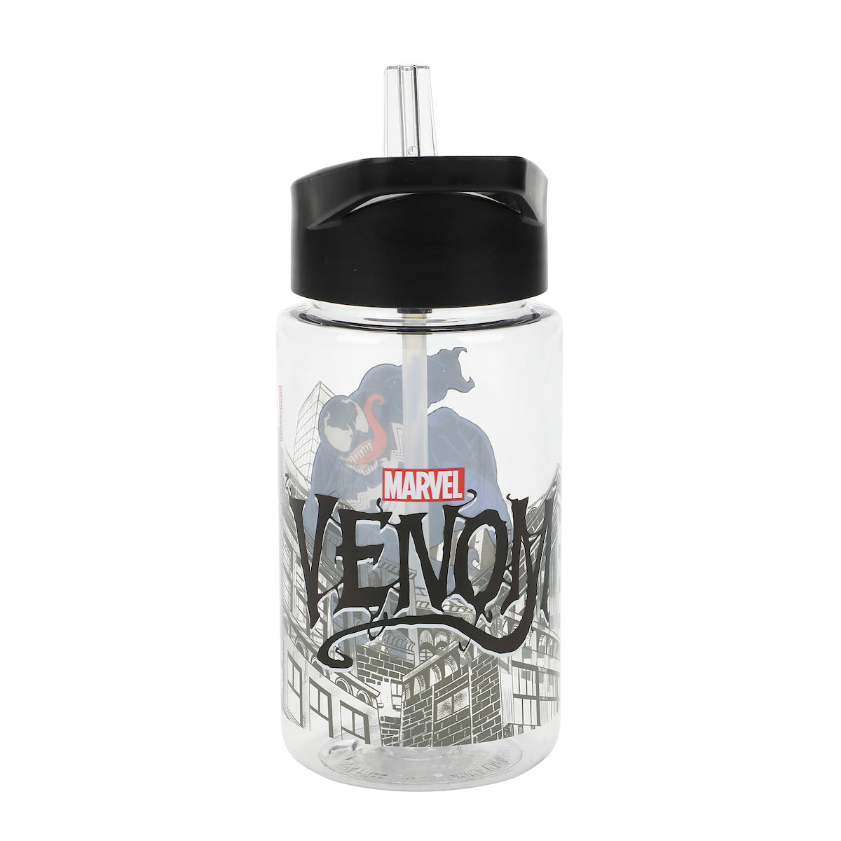 Marvel Spider-Man & Venom 2-Pack 14 Oz Plastic Water Bottle Set