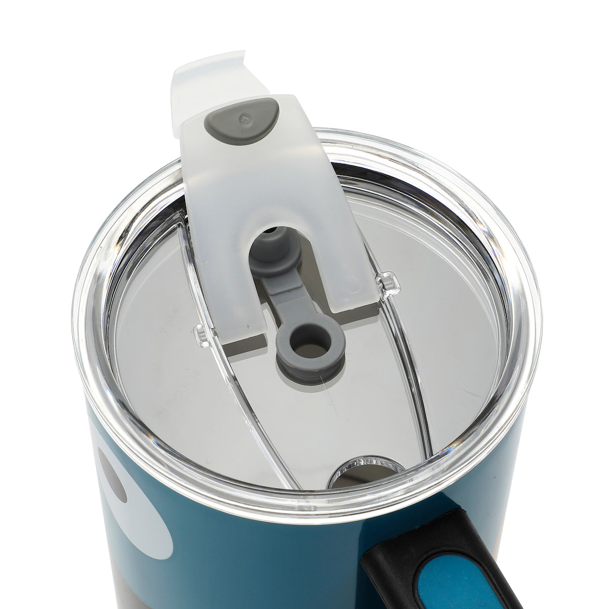 Sesame Street Cookie Monster 40 Oz. Vacuum Insulated Stainless Steel Tumbler with Straw & Leak-Proof Lid Blue Character Design Easy Carry Handle for Travel or Home