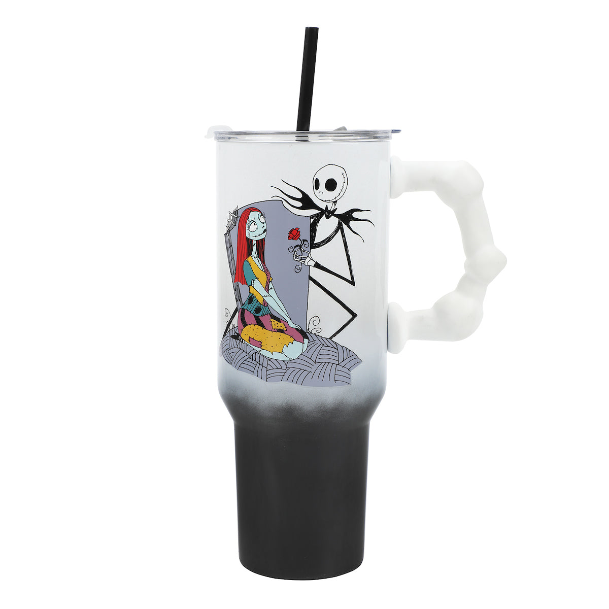Nightmare Before Christmas Love You To Death 40 Oz Ombre Stainless Steel Tumbler With Handle