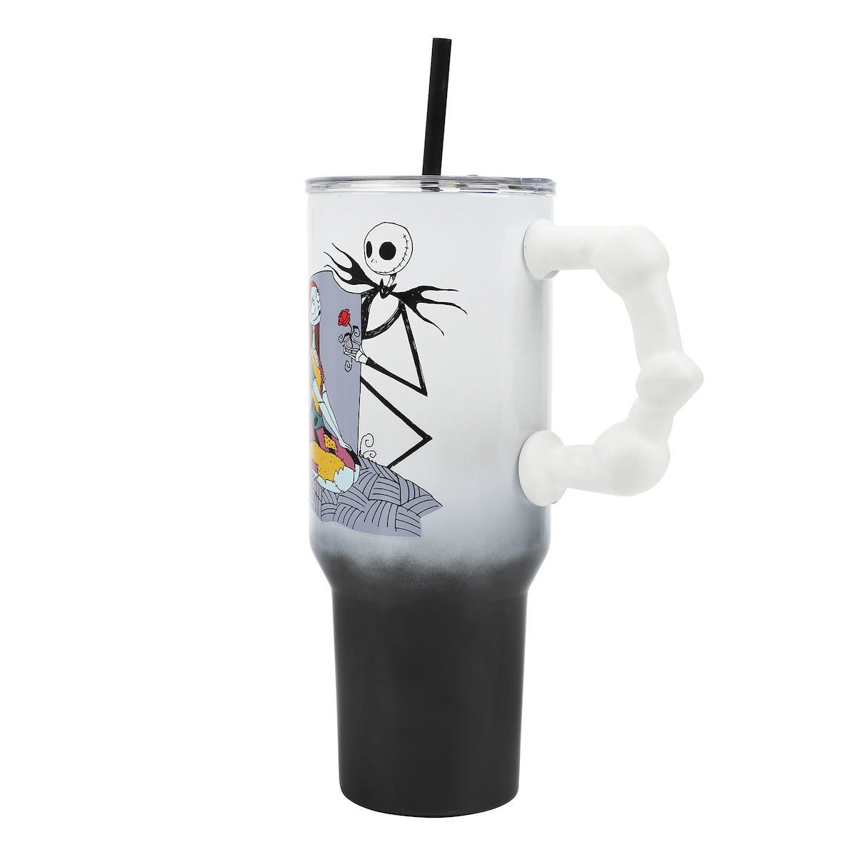 Nightmare Before Christmas Love You To Death 40 Oz Ombre Stainless Steel Tumbler With Handle