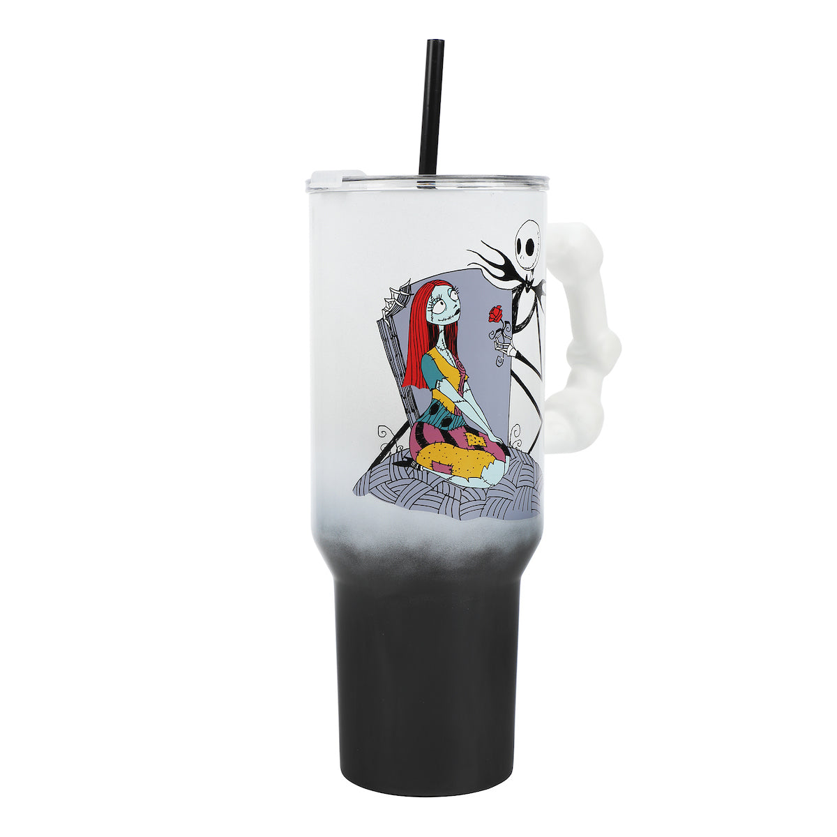 Nightmare Before Christmas Love You To Death 40 Oz Ombre Stainless Steel Tumbler With Handle